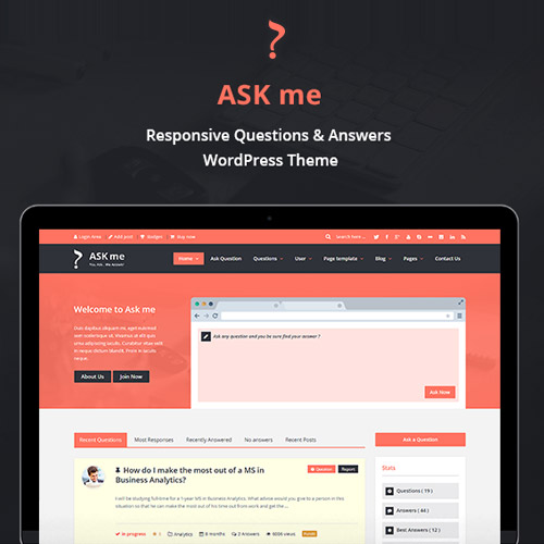 ask me responsive questions answers wordpress 1