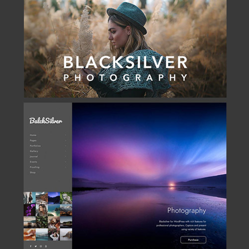 blacksilver photography theme for wordpress 1