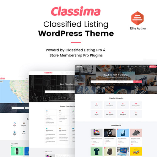 classima classified ads wordpress theme 1