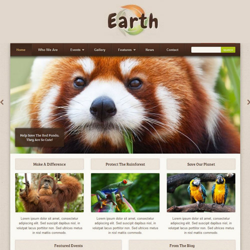 earth eco environmental nonprofit wordpress theme 1