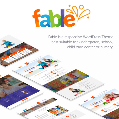 fable children kindergarten wordpress theme 1