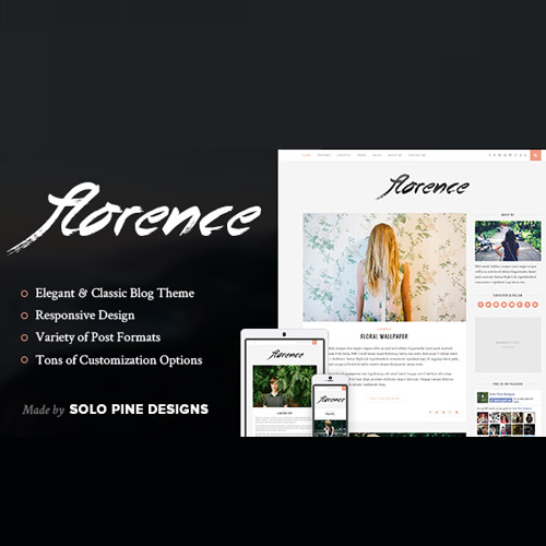 florence a responsive wordpress blog theme 1