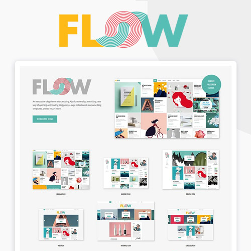 flow a fresh creative blog theme 1