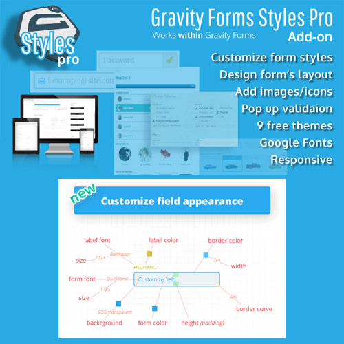 gravity forms styles pro add on 1