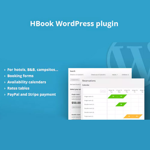 hbook hotel booking system wordpress plugin 1