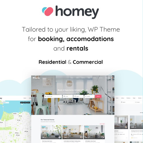 homey booking and rentals wordpress theme 1