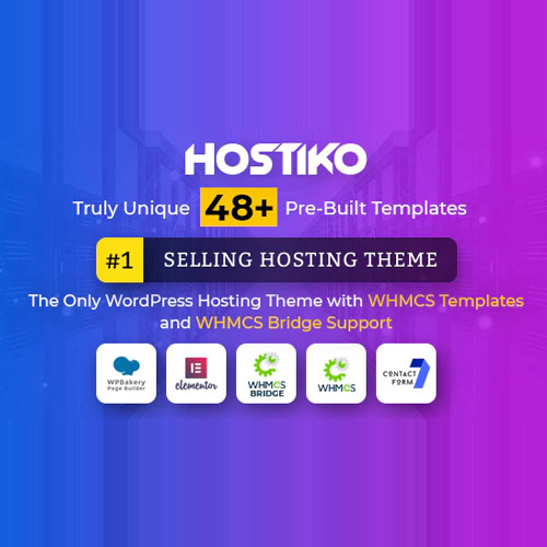 hostiko wordpress whmcs hosting theme 1