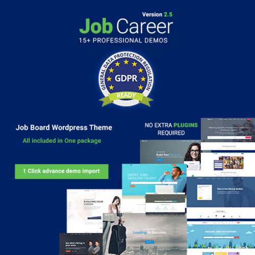 jobcareer job board responsive wordpress theme 1