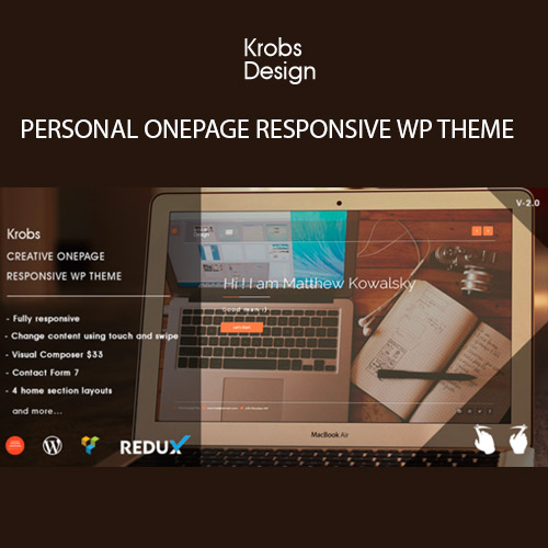 krobs personal onepage responsive wp theme 1