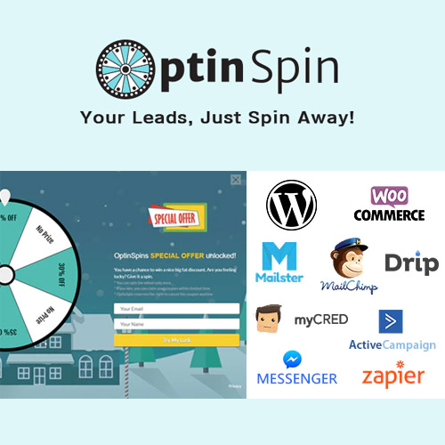 optinspin fortune wheel integrated with wordpress woocommerce and easy digital downloads coupons 1