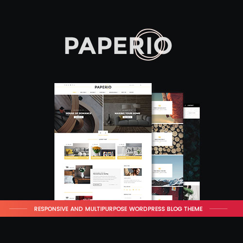 paperio responsive and multipurpose wordpress blog theme 1