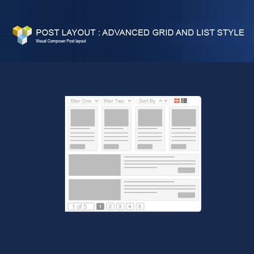 pw grid list post layout for visual composer 1