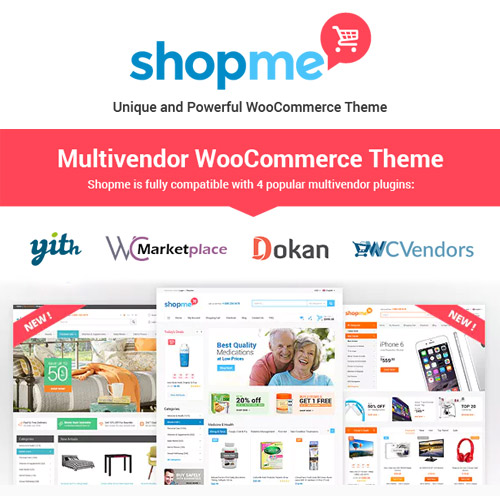 shopme multi vendor woocommerce wordpress theme 1