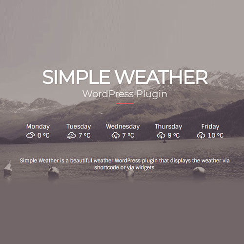 simple weather plugin 1