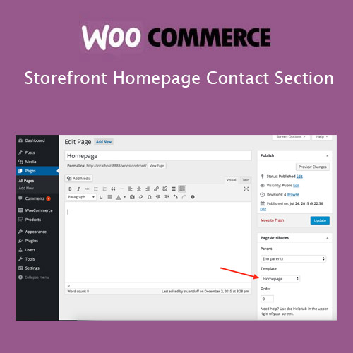 storefront homepage contact section 1