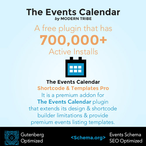 the events calendar shortcode and templates pro wordpress plugin 1