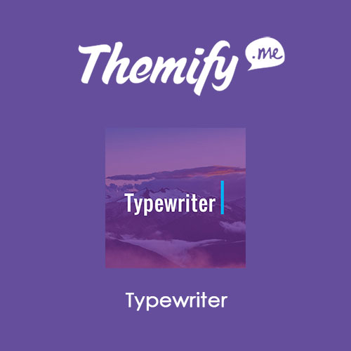 themify builder typewriter addon 1