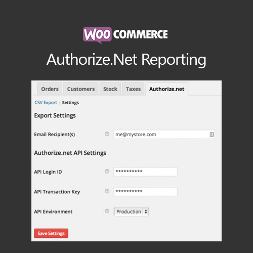 woocommerce authorize net reporting 1