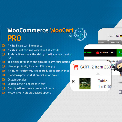 woocommerce cart e28093 woocart pro