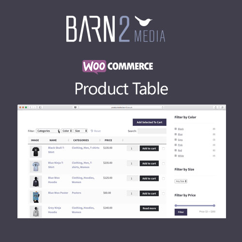 woocommerce product table 1