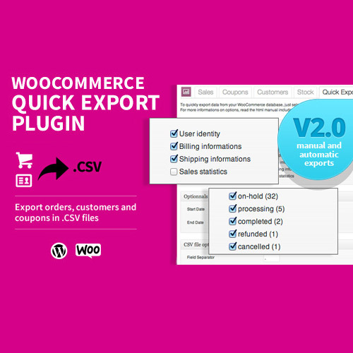 woocommerce quick export plugin 1