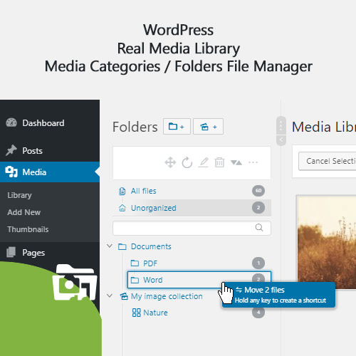 wordpress real media library e28093 media categories folders file manager 1