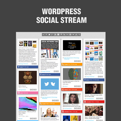 wordpress social stream 1