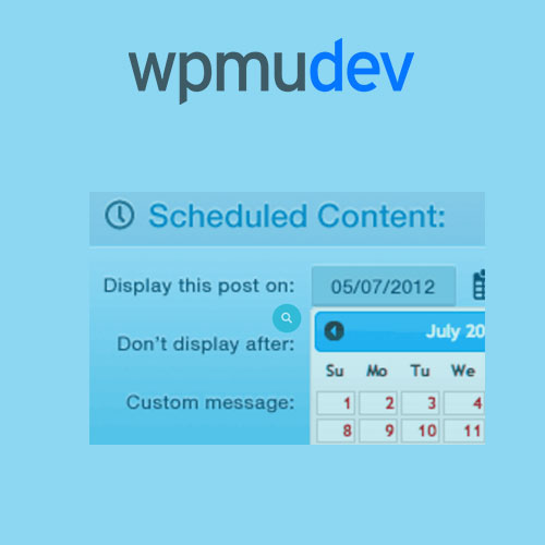 wpmu dev schedule selected content 1